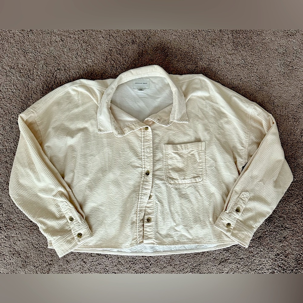 American Eagle Corduroy Button-Up